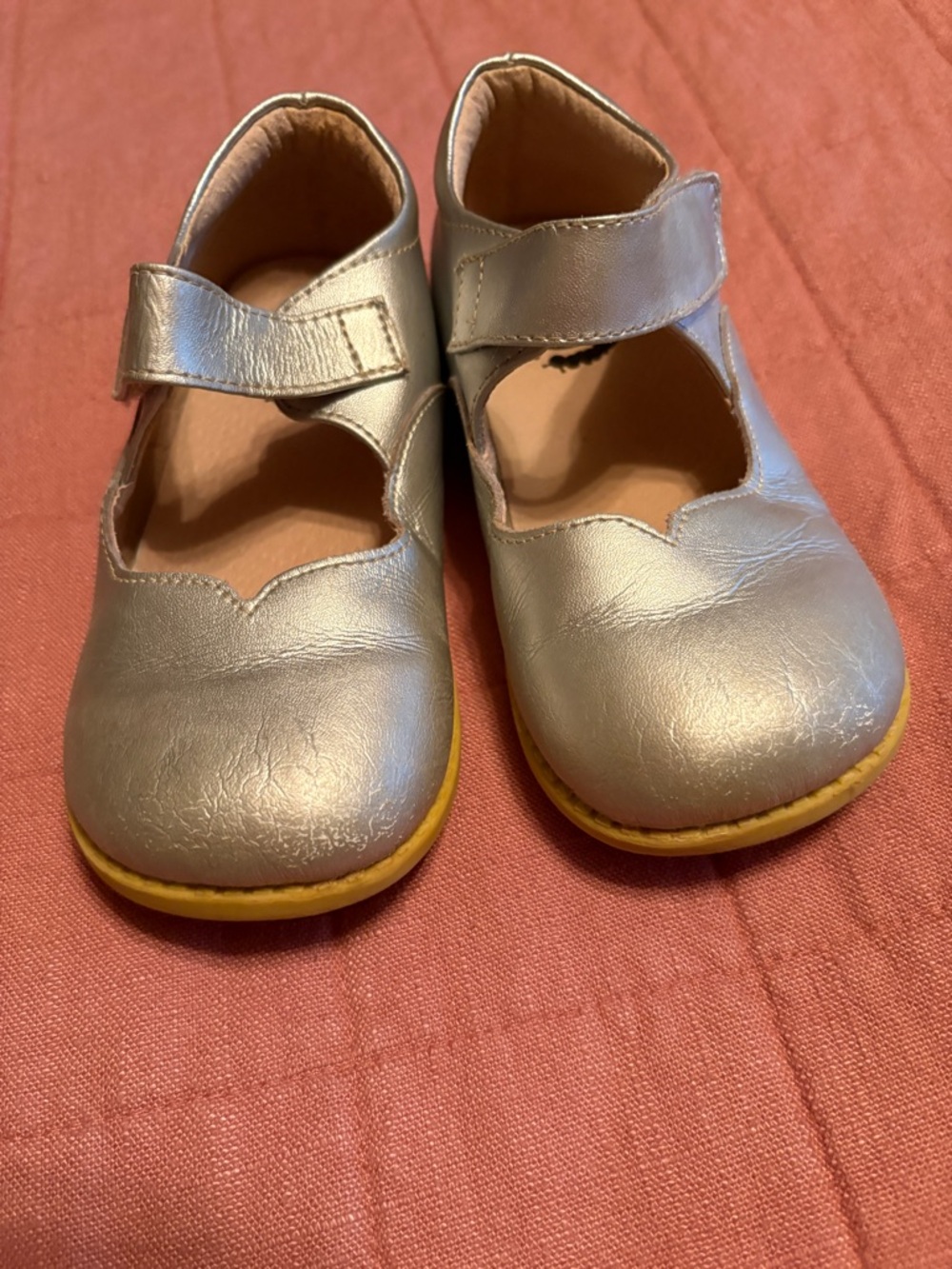 Livie & Luca Silver Metallic Mary Jane Size 13 Toddler